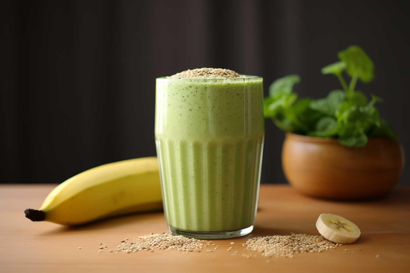 BlendnBrew: Banana Matcha Smoothie Recipe