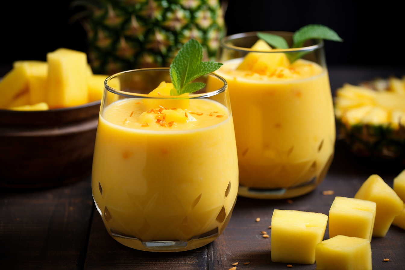 The Tropical Triathlon Smoothie: Mango Pineapple Banana