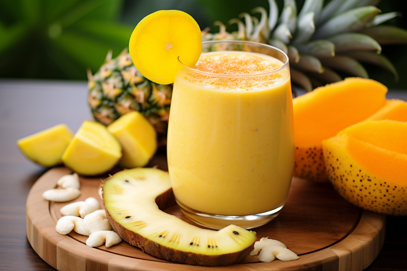 The Tropical Triathlon Smoothie: Mango Pineapple Banana