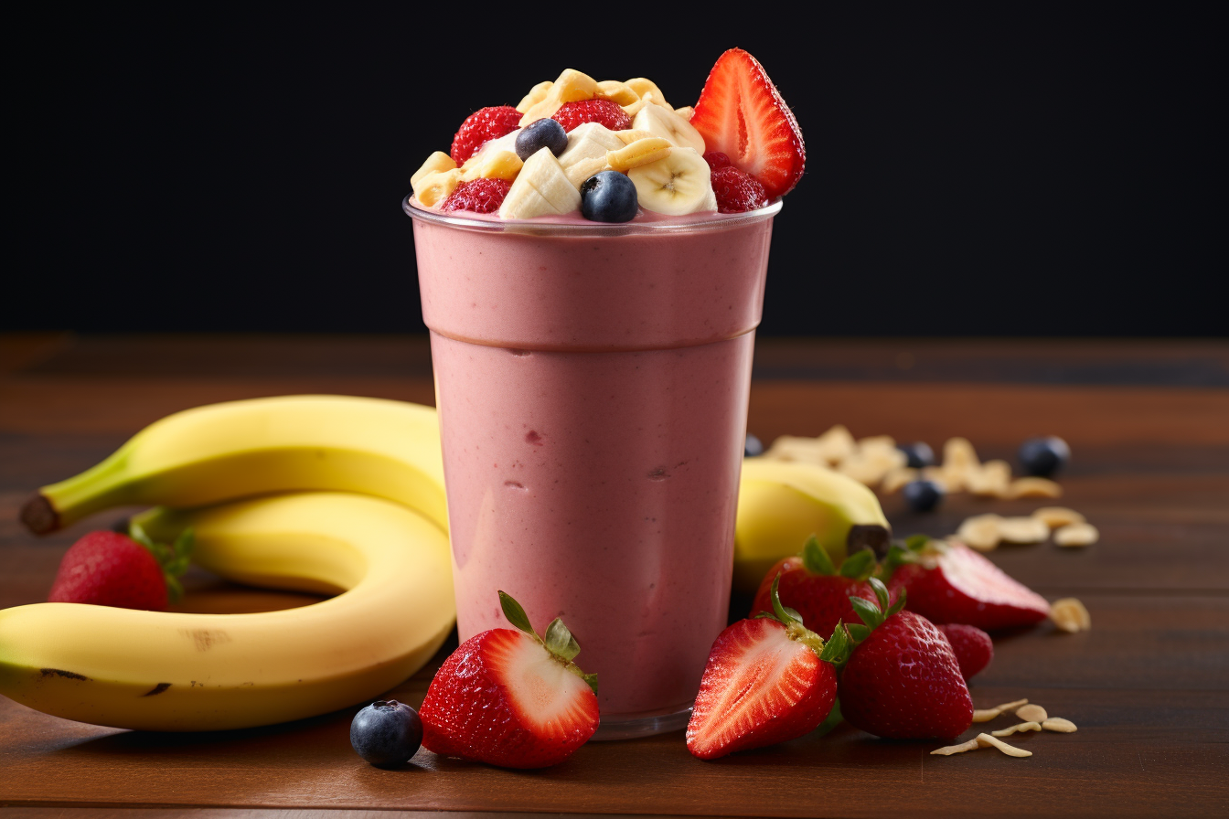 banana berry treat smoothie king