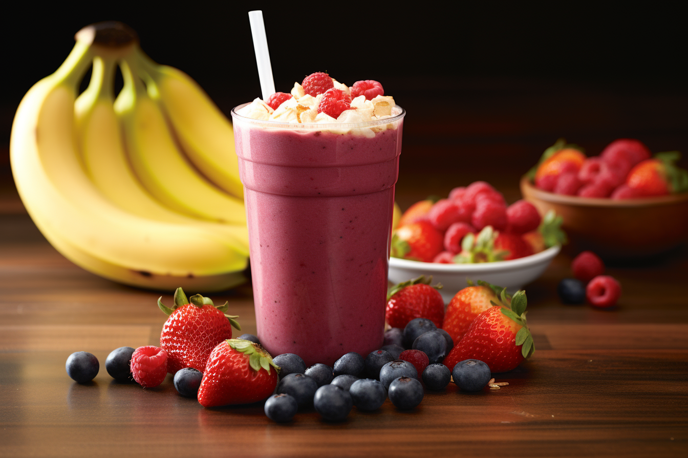 banana berry treat smoothie king