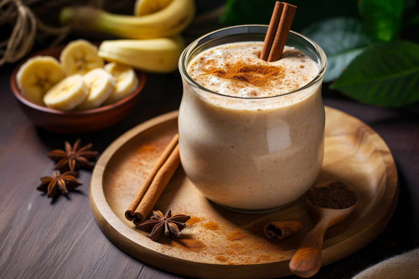 BlendnBrew - Banana Cinnamon Smoothie Recipe