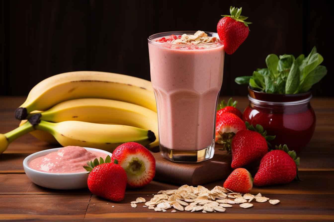 Strawberry Banana Oatmeal Smoothie - A Deliciously Nutritious Blend