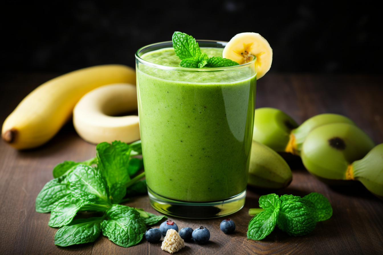 BlendnBrew: Banana Green Smoothie Recipe