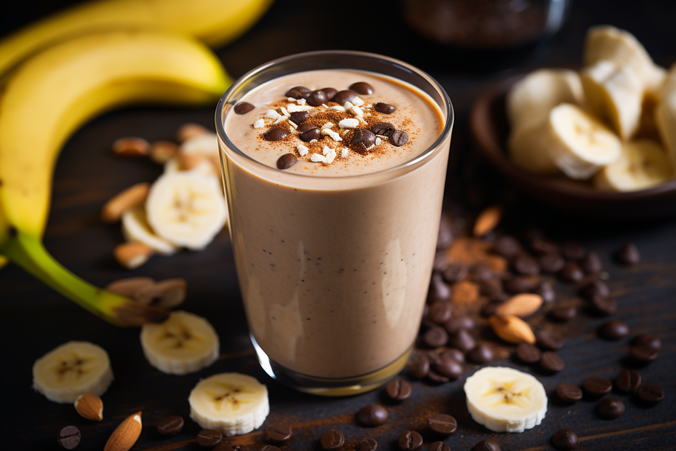 Coffee Banana Peanut Butter Smoothie