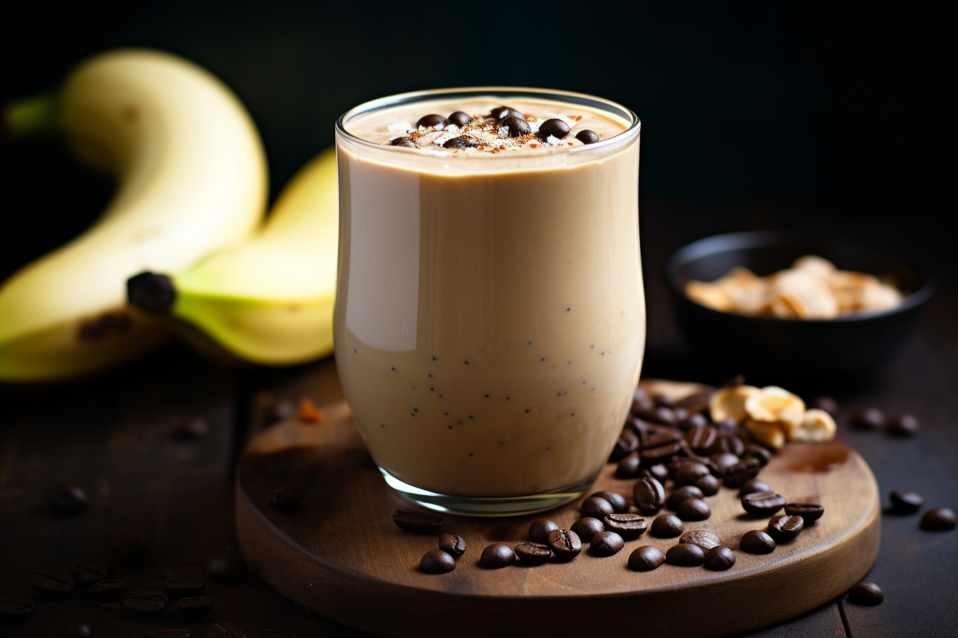 Coffee Banana Peanut Butter Smoothie