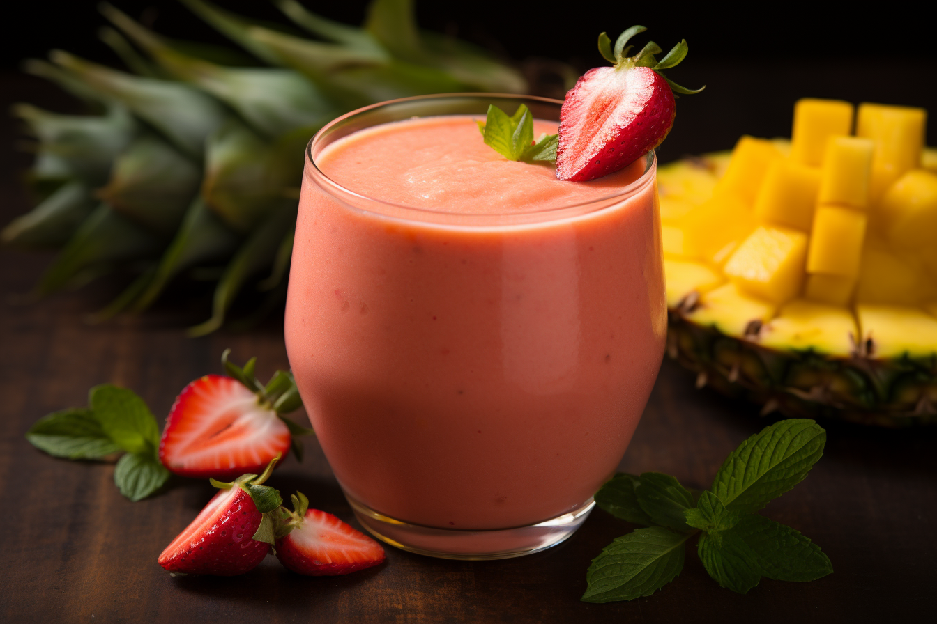 mango strawberry smoothie