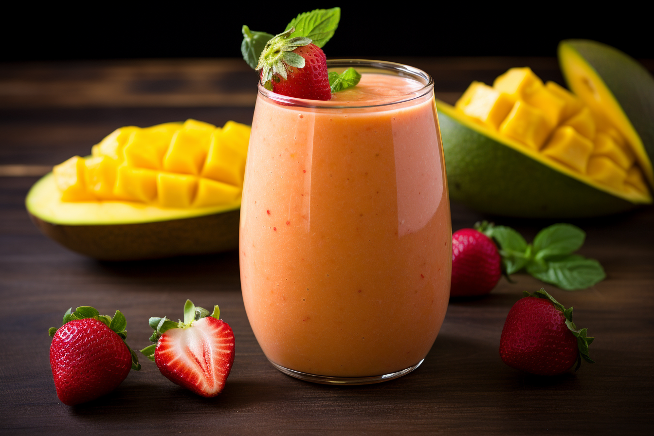 mango strawberry smoothie