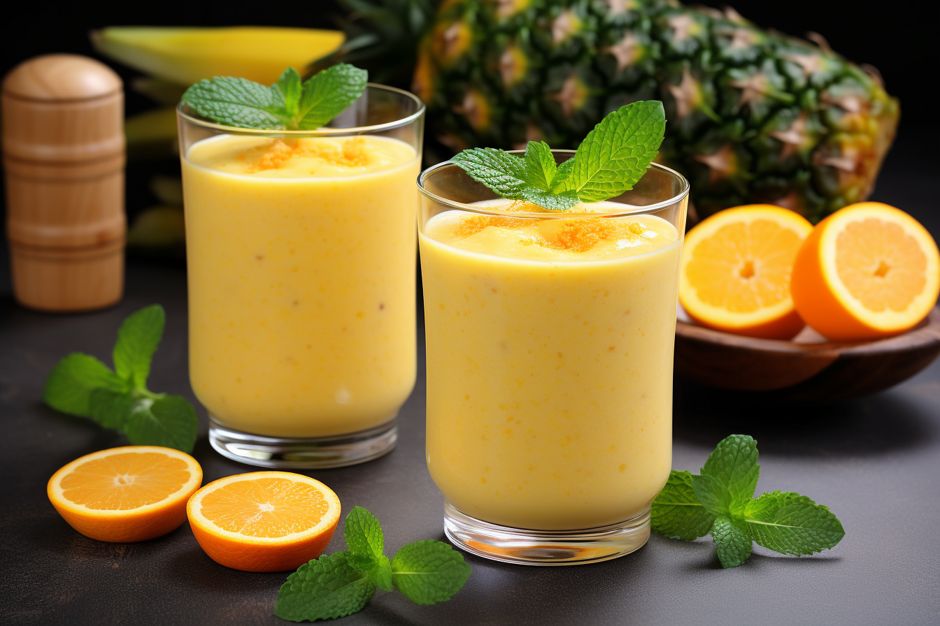 BlendnBrew: Pineapple Orange Banana Smoothie