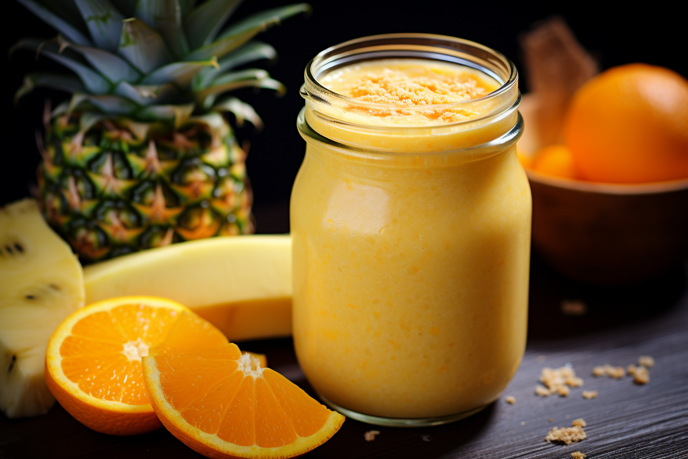 BlendnBrew: Pineapple Orange Banana Smoothie