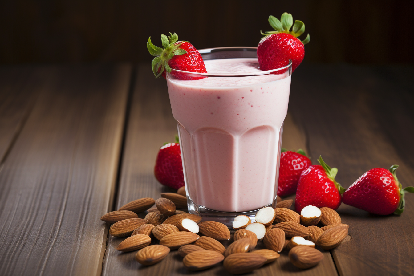 Power-Packed Strawberry Almond Milk Smoothie: A Delicious and Nutritious Start to Your Day