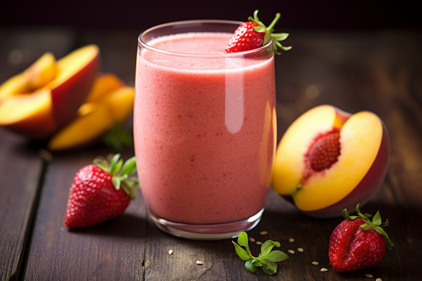 Strawberry Peach Smoothie Recipe