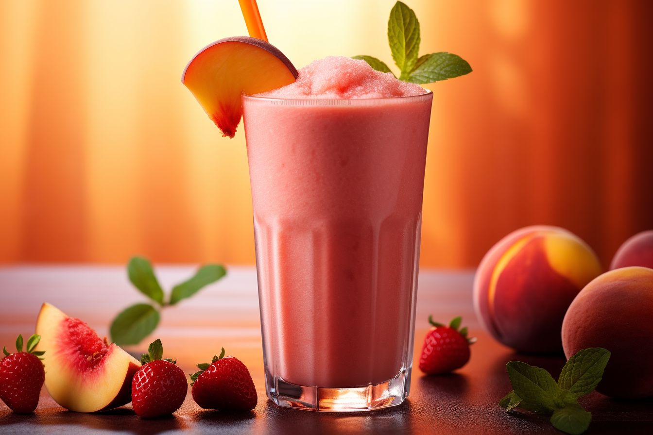 Strawberry Peach Smoothie Recipe