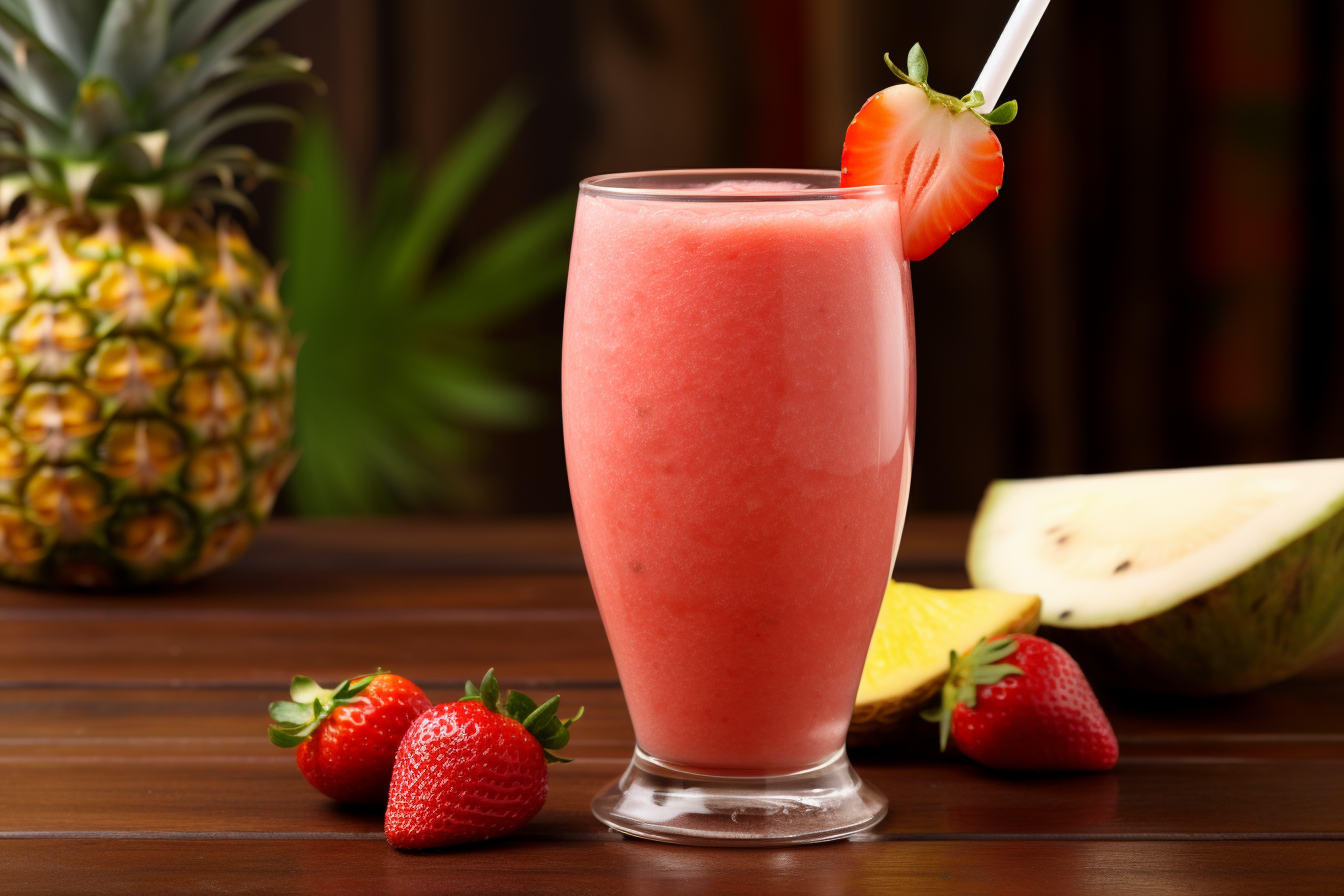 Strawberry Daiquiri Tropical Smoothie: A Refreshing Delight